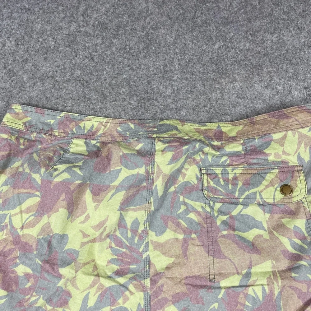 Roark Revival Board Shorts Mens 38 Green Botanical Camo Drawstring Swim Trunks